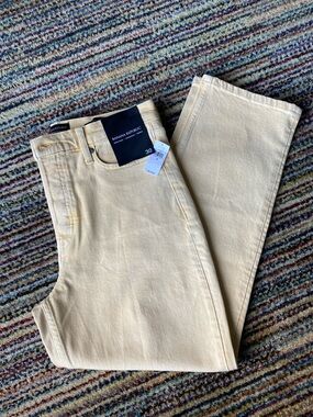 Banana Republic Yellow Straight-Leg Jeans